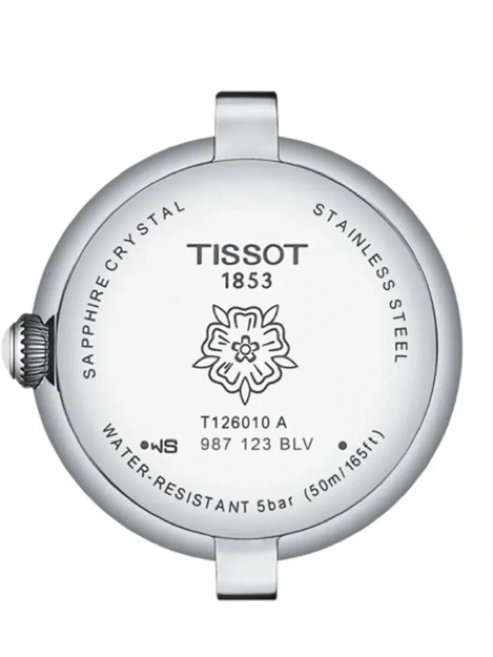 LIKE NEW - TISSOT LADIES STAINLESS STEEL BLUE FACE BELLISSIMA SMALL WATCH